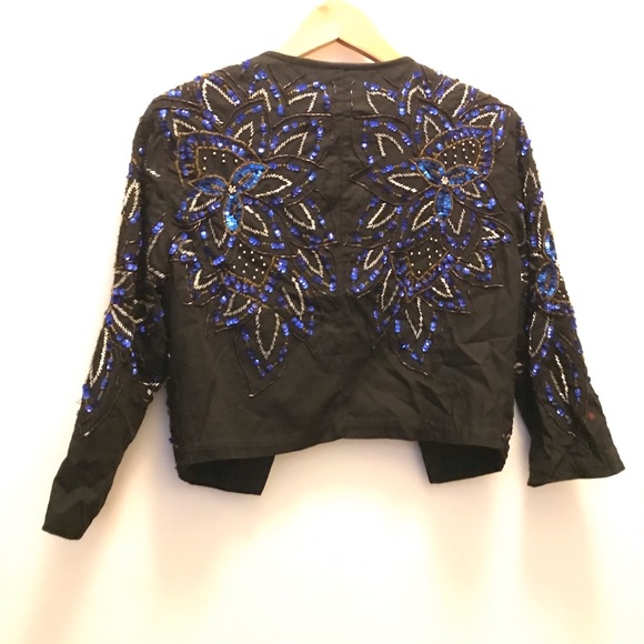 Beaded Black Bolero - Picture 4 of 13